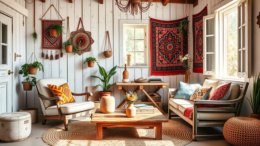 boho guest house decor