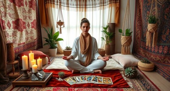 boho meditation tarot practices