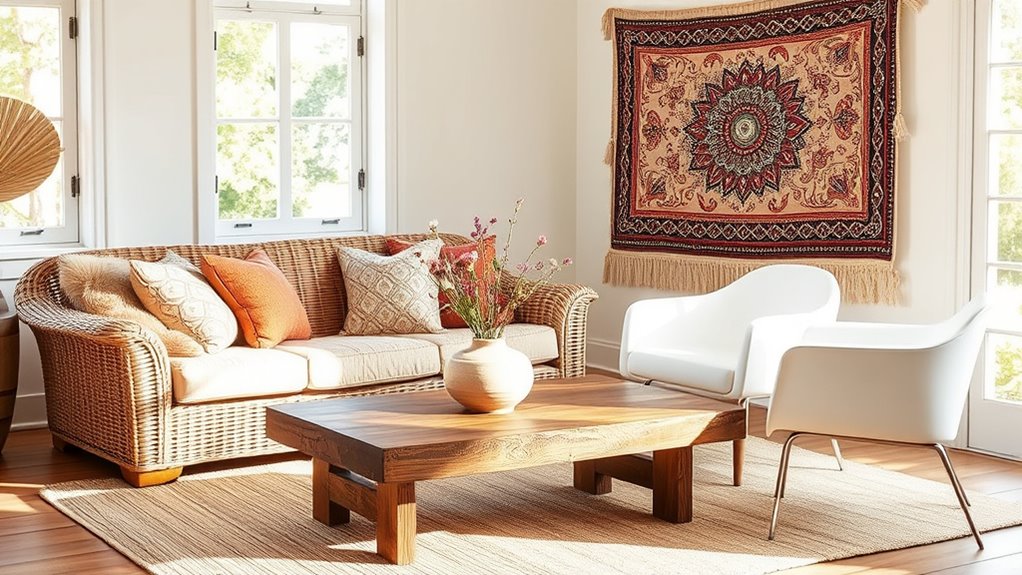 boho minimalist style blend