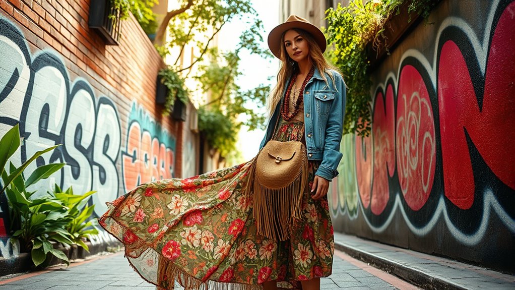boho street style blending