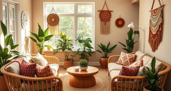 boho style smart home installation