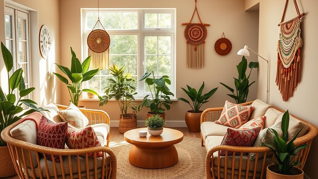 boho style smart home installation