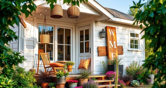 boho tiny house construction