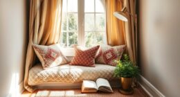 boho window seat decor