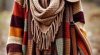 boho winter layering textures