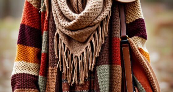 boho winter layering textures