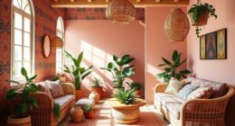 bold wallpaper and paint