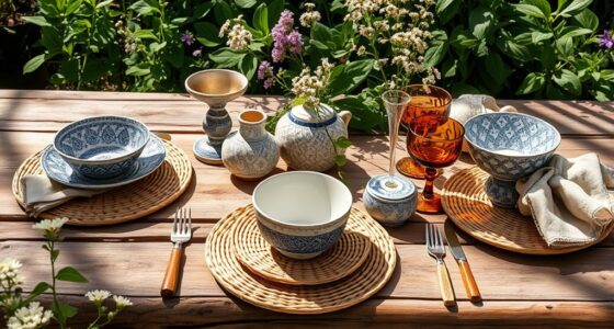 casual boho table decor