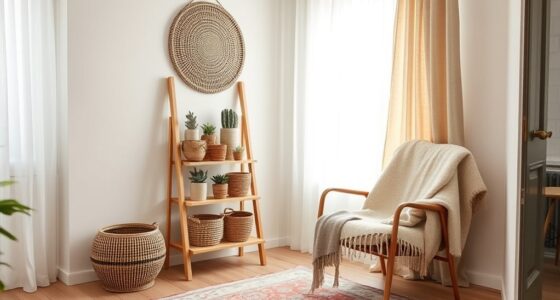 compact boho apartment decor
