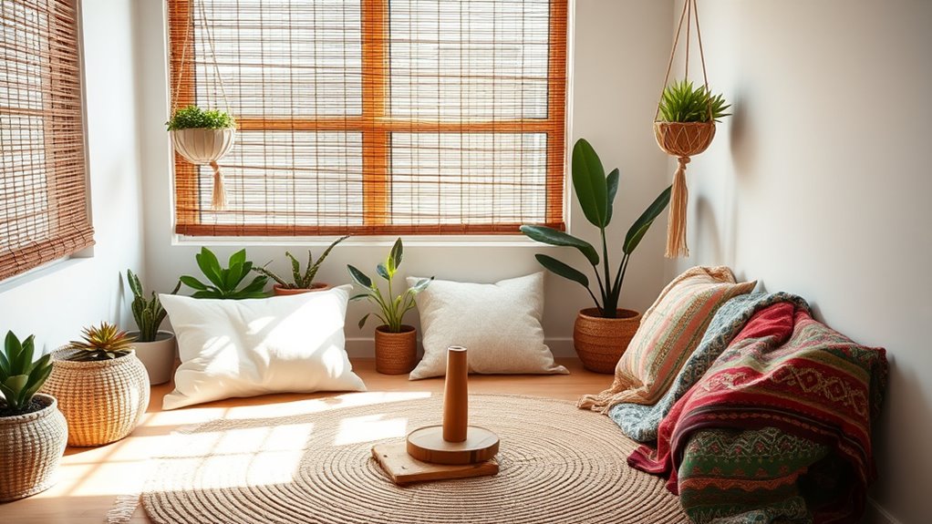 create calm boho sanctuary