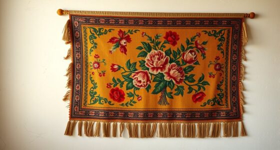 decorate with vintage tapestries