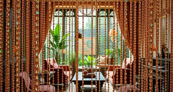 decorative beaded curtain dividers