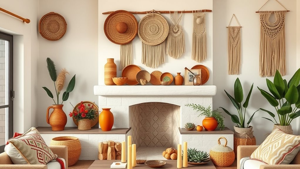 eclectic boho textured layering