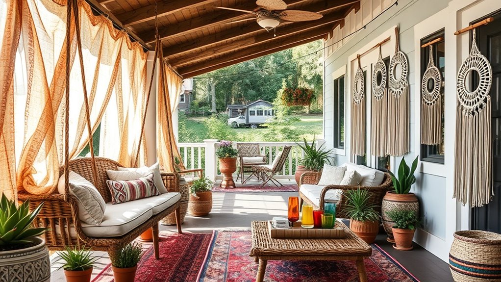 eclectic cozy outdoor sanctuary