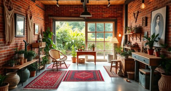 garage to boho space