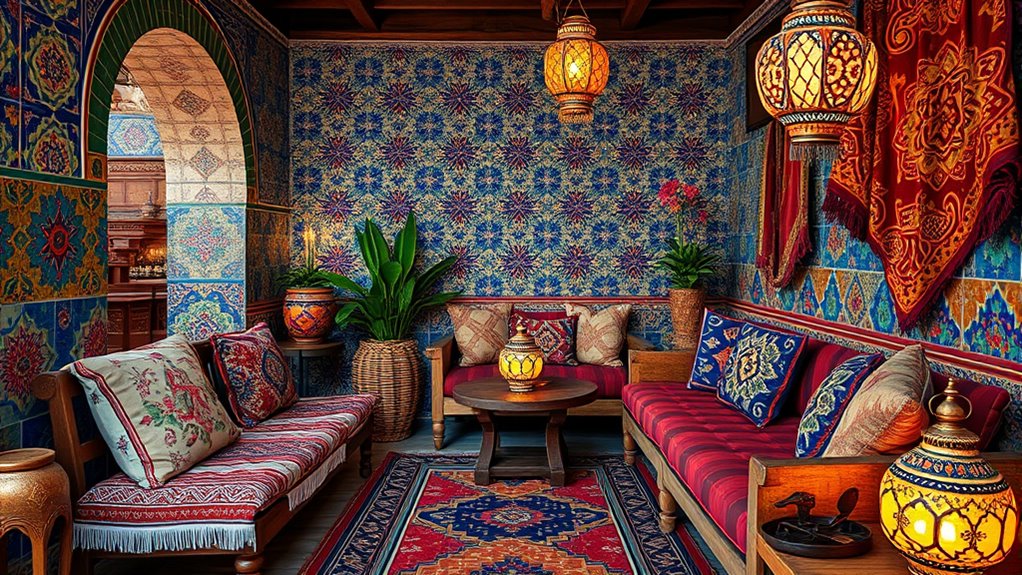 global ethnic pattern decor