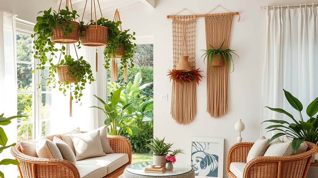 indoor plants natural textures
