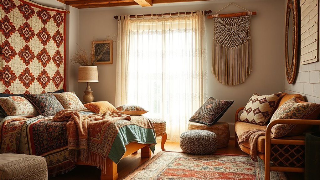 layered eclectic textile harmony