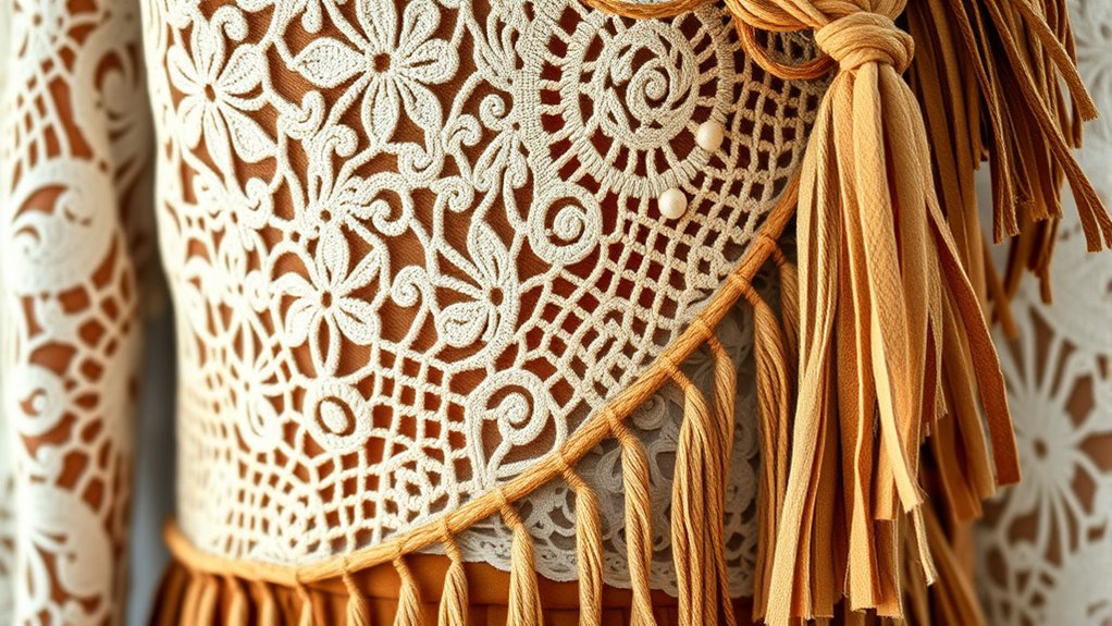 layered textured boho outfits