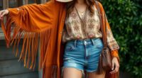 luxe textured boho ensemble