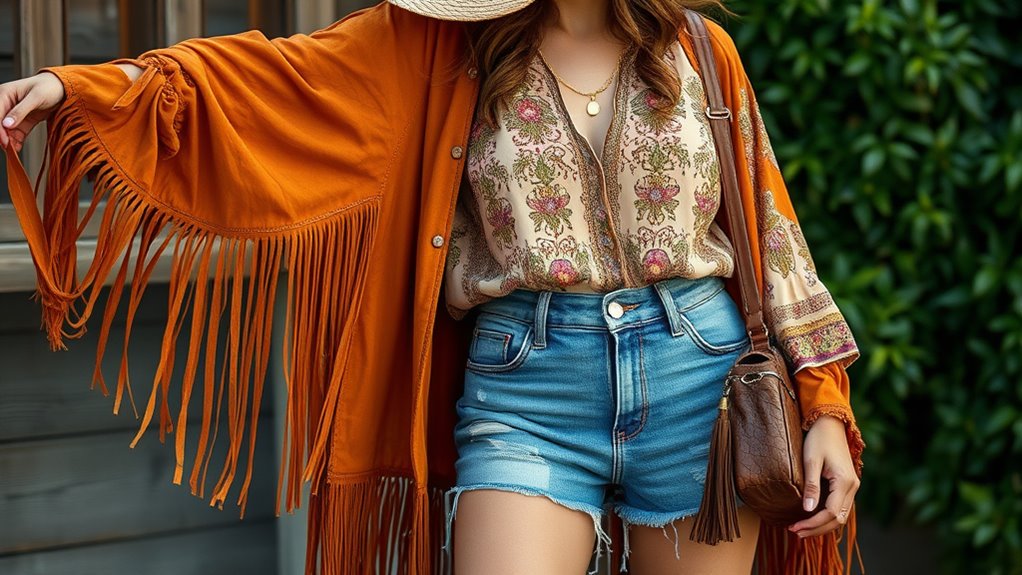 luxe textured boho ensemble