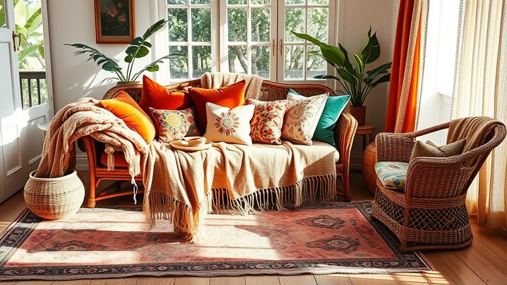 luxurious boho textile selection