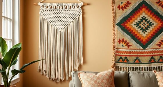 macrame and woven wall art