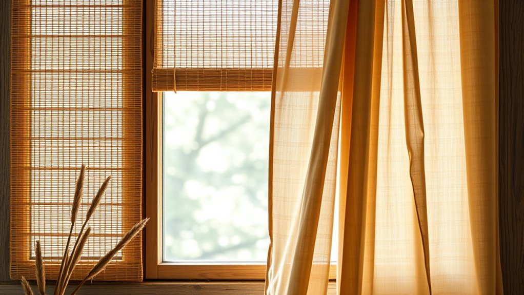 natural textures and eclectic decor