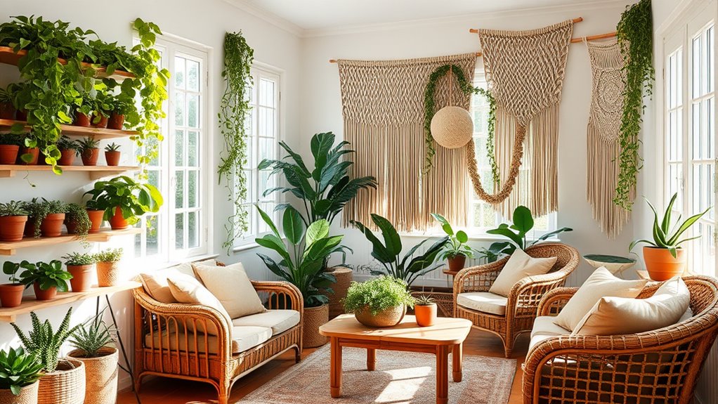 nature inspired boho decor