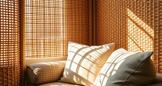 rattan accents add warmth