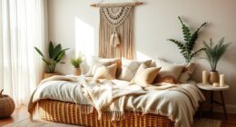 relaxing boho bedroom decor