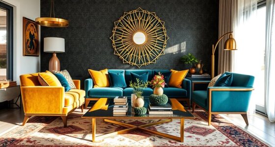 retro art deco boho