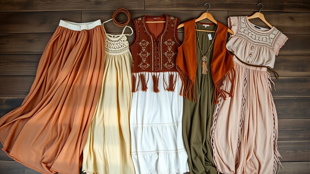 sustainable vintage boho wardrobe