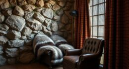 textured stone fur woven