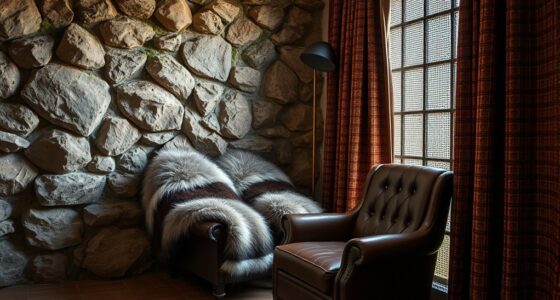 textured stone fur woven