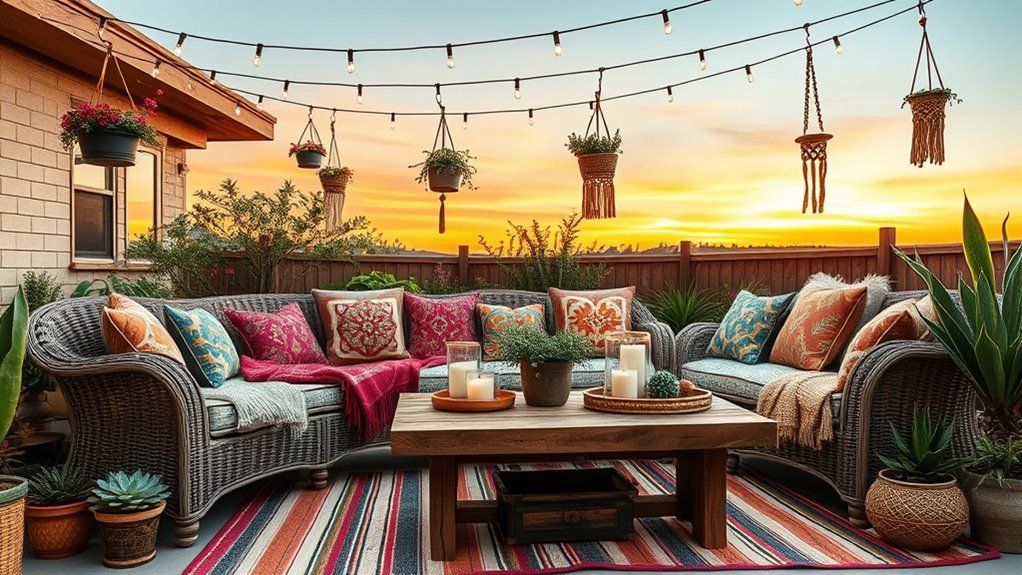 year round boho outdoor living