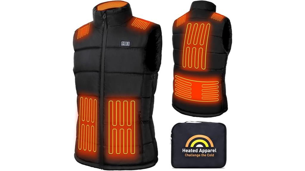 heated unisex vest with battery