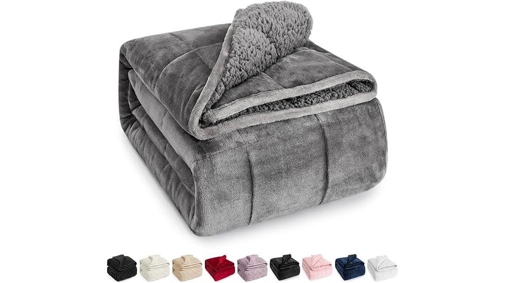 heavy sherpa fleece blanket
