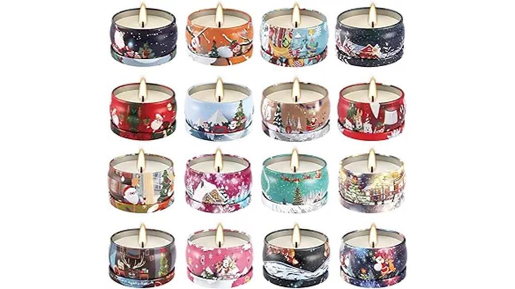 holiday aromatherapy candle collection