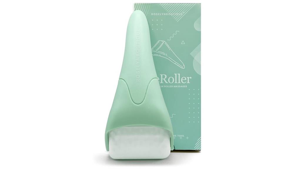 rose green facial roller