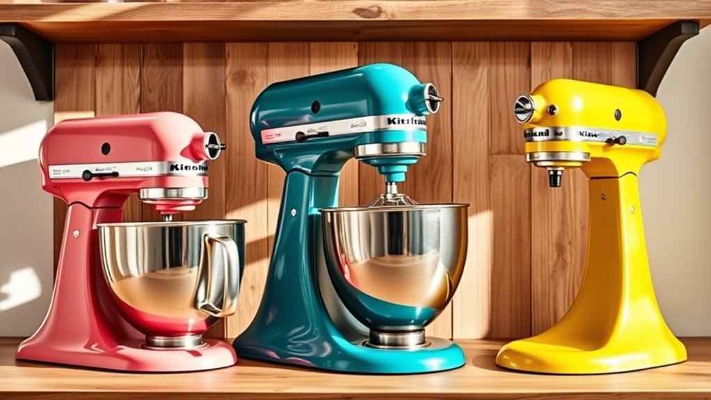 top kitchenaid mixer colors