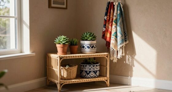 boho storage tricks maximize space