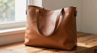 comfortable leather tote bag