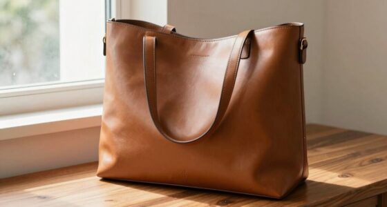 comfortable leather tote bag