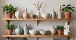 create a curated ceramic display