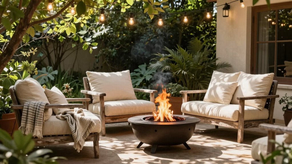 create cozy outdoor retreat