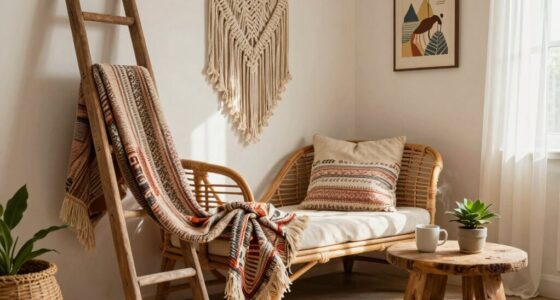design cozy boho reading corner