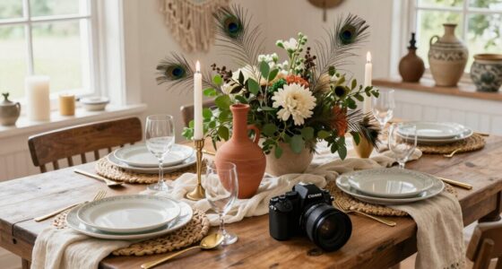 elegant boho centerpiece ideas