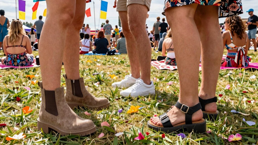 festival footwear comfort tips
