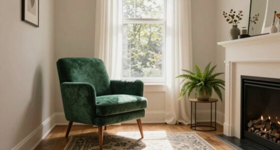 ideal accent chair placement